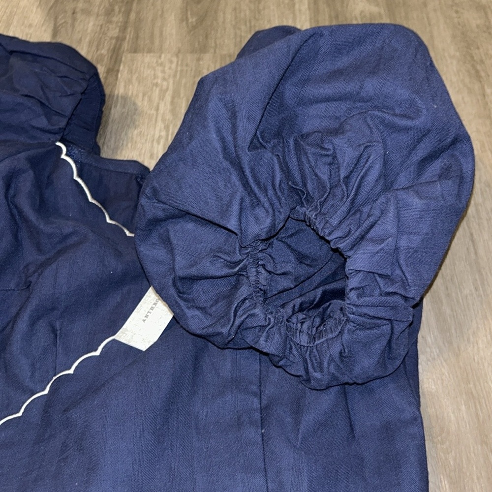 Mare Puff Sleeve linen wrap blouse - Picture 10 of 11
